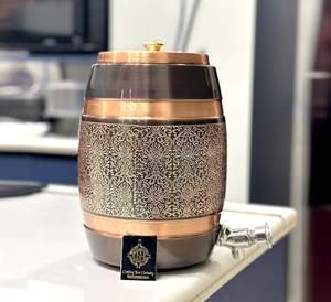 Nouveaux arrivages Distributeur d'eau en cuivre pur imprimé Vente chaude Look créatif Design brillant disponible au meilleur prix - Product Image 6