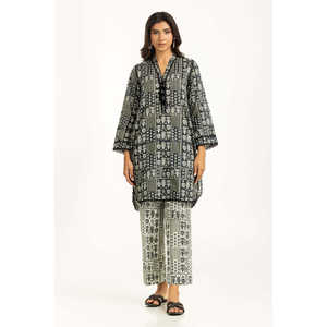 Conjunto de Dos Piezas Estampado en Tela Cambray para Mujer, Colección de Trajes IPST-44999 - Product Image 5