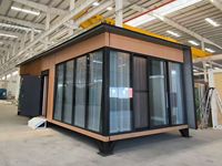 Maison Modulaire Préfabriquée de Luxe Moderne Personnalisée en Conteneur de 40 pieds, Villa Compacte à 2 Chambres, Appartement, Bâtiment de Bureau en Acier