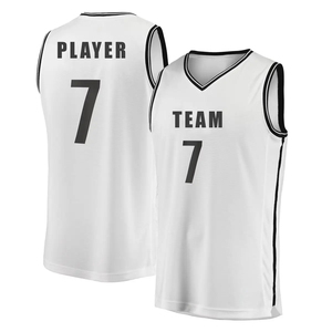 Maillot de basket-ball de haute qualité, nom et numéro personnalisés, logo personnalisé, broderie, design cousu, séchage rapide, respirant, polyester - Product Image 1