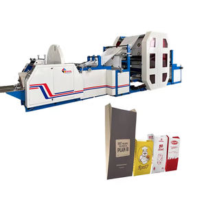 Suministro directo de fábrica V Máquina para fabricar bolsas de papel inferior con impresión en línea de 4 colores - Product Image 5