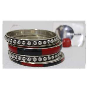 Brazalete de latón en brazalete de diseño antiguo en color rojo y nuevo diseño elegante de moda para mujeres Tradnary - Product Image 1
