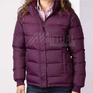 แจ็กเก็ตปลาปักเป้าสำหรับผู้หญิงคอตั้งระบายอากาศได้ดีกันน้ำสำหรับใช้งานกลางแจ้งทำจากโพลีเอสเตอร์กำหนดโลโก้ได้เองด้านหน้า - Product Image 4