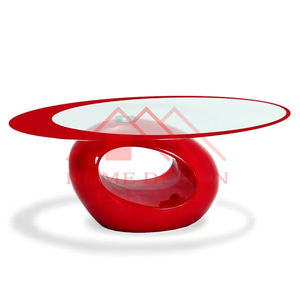 2025 superventas mesa de centro de Metal muebles en mesa de vidrio con acabado dorado para decoración para sala de estar - Product Image 3