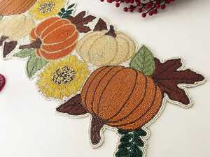 เสื่อปูโต๊ะตกแต่งลายดอกไม้คุณภาพพรีเมี่ยมสำหรับงานโรงแรมบ้านเพิ่มสัมผัสพิเศษให้กับงานเลี้ยงอาหารกิจกรรมพิเศษอินเดีย - Product Image 2