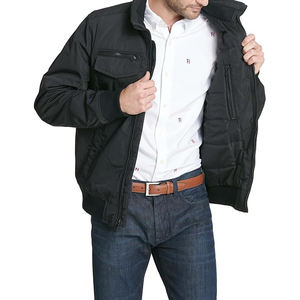 Nouveau design Blouson de bombardier uni de haute qualité personnalisé épais hiver chaud coupe-vent randonnée extérieur vol Bomber veste pour hommes - Product Image 3