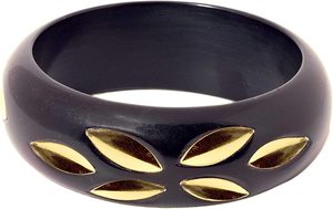 Golden Plated Brass Bangles <b>Bracelets</b> Set Women's Bohemian Stylish Floral Pattern Jewelry <b>Bracelets</b> with <b>Bead</b> Accents for Woman - Product Image 6