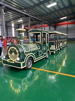 Train électrique sans rails pour enfants, train électrique pour parc d'attractions, 12 à 48 places