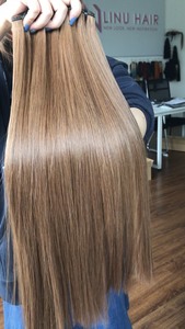 Cabello virgen alineado con cutícula Genius Weft Cabello crudo sin procesar Extensiones de cabello liso natural - Product Image 3