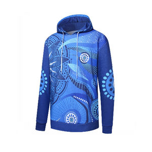 Sweat-shirts de sport à manches longues pour hommes, adaptés à la randonnée en automne, teinture unie avec impression en maille et sérigraphie - Product Image 5