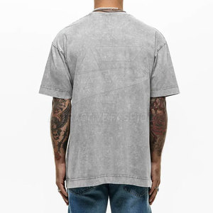 Créez votre propre logo sur des t-shirts délavés pour hommes, vêtements décontractés, dernières tendances en matière de t-shirts délavés pour hommes - Product Image 2