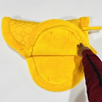 Housse de selle matelassée en vison de luxe élégante, extérieur en coton, rembourrage en polyester |   Tapis de selle tout usage pour chevaux, imperméable