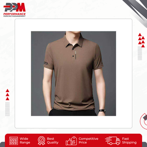 Fournisseur en gros de t-shirts de sport à manches courtes en coton/élasthanne de haute qualité pour hommes, tailles M-4XL, imprimés tendance, anti-froissement, été - Product Image 5