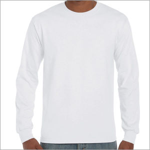 Camiseta de Color negro de alta calidad Unisex 100% Material de algodón de manga larga para hombre Camiseta transpirable de secado rápido Camiseta de manga larga - Product Image 6