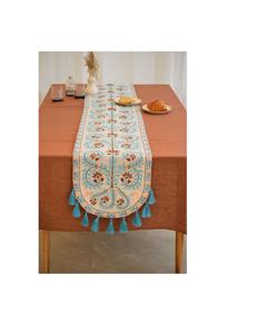 Mantel individual de lino a rayas tejido a mano para decoración de mesa de comedor de granja rústica con estilo natural Boho chic - Product Image 2