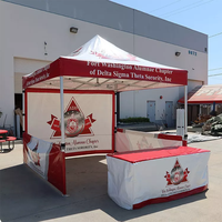 Auvent d'événement pliable 3x3 promotionnel, impression personnalisée, tente pop up, affichage du logo de la fête, chapiteau de mariage, auvent de gazebo, tentes d'exposition commerciale