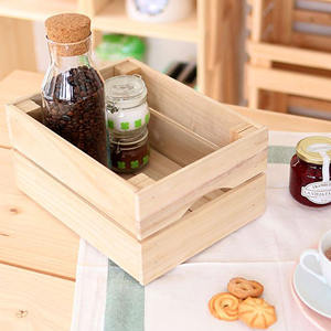 Caja de Almacenamiento Decorativa de Madera Maciza en Tono Natural Well Home, 20x15x30cm - Product Image 4