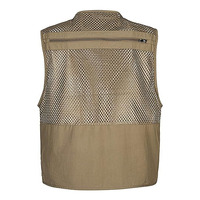 Gilet utilitaire multi-poches coupe-vent en maille légère pour la pêche, la photographie, la randonnée, l'aventure, les voyages, la chasse et le travail en extérieur