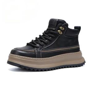 Chaussures de travail résistantes à l'usure pour chantier, imperméables, antidérapantes, chaussures de randonnée sportives confortables, mi-hautes pour hommes - Product Image 1