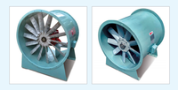 Ventilateurs axiaux électriques ignifuges avec roulement à billes et structure compacte, personnalisables OEM/ODM