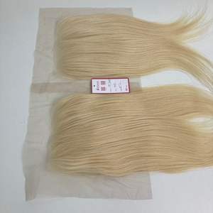 HD Lace Closure 6x6 color 613 mejores ventas cutícula alineada doble dibujado extensiones de cabello humano - Product Image 3