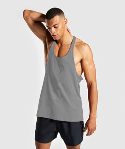 Camiseta Deportiva de Alta Calidad para Hombre, Camiseta sin Mangas para Gimnasio, Logotipo Personalizado, Ajuste Muscular, Chalecos Acanalados, Chaleco Acanalado para Hombre - Product Image 6