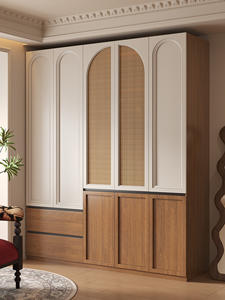 Factory Direct-sale Customizable-designed Vintage <strong>Wardrobe</strong> with <strong>Midcentury</strong> Modern Style for Hotel and Villa Bedroom Storage - Product Image 3