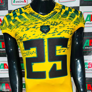Maillot de football américain maillot de fan broderie par sublimation pour parents grande taille support personnalisé fabricant d'usine fabriqué au Pakistan - Product Image 1