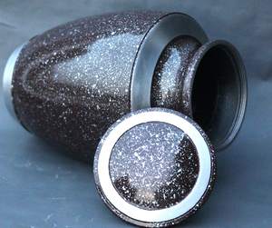 Grande urne funéraire pour cendres humaines, urne funéraire pour animaux de compagnie, urne funéraire pour adultes, urne en aluminium artisanale pour cendres humaines - Product Image 4