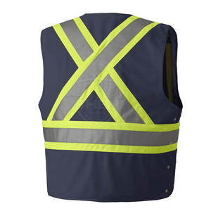Chaleco Reflectante de Alta Visibilidad con Diseño Personalizado a Precio Económico, Chaleco de Trabajo Personalizado para Venta en Línea - Product Image 2