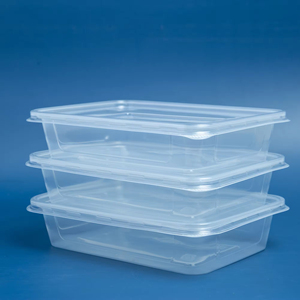 Hot Selling Rectangle Disposable Plastic <b>Take</b> <b>Away</b> Food <b>Containers</b> With Lids 550 650 750 1000ml Ready to Ship - Product Image 1