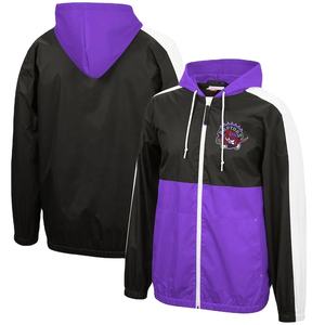 Veste coupe-vent personnalisable de haute qualité en toile pour entraîneurs de basketball NCCA, avec broderie et logo imprimé, état neuf - Product Image 1