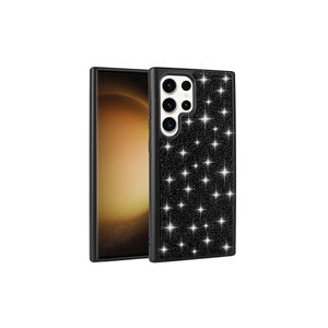 Étui de luxe noir en strass et diamants pour Samsung Galaxy S22 Ultra HRMN, coque arrière protectrice en cristal scintillant, cuir de luxe 5G - Product Image 1