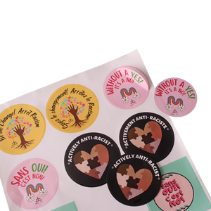 Custom UV Proof PVC Gloss <b>Vinyl</b> Sheet <b>Stickers</b> 100pcs Weatherproof Tear Resistant for Helmets Bikes Cars Hard Hats Event - Product Image 1