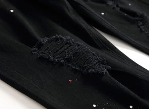 Jeans en denim pour hommes de qualité supérieure, design décontracté, pantalon extensible, coupe régulière, respirant, noir, long, nouveau jean pour hommes, quatre saisons - Product Image 6