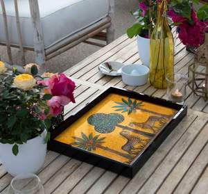 Articles en laque Plateau à bijoux Plateaux décoratifs pour bijoux Plateau de toilette en laque personnalisé de luxe Comptoir de table fait à la main vietnam - Product Image 6