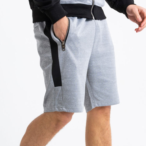 เสื้อมีฮู้ดแบบมีซิปสำหรับผู้ชายเสื้อฮู้ดและชุดสั้นผ้าฝ้ายเฮฟวี่เวทคุณภาพสูงเสื้อฮู้ดสองสีแบบกำหนดเองเสื้อผ้าแนวสตรีท - Product Image 2