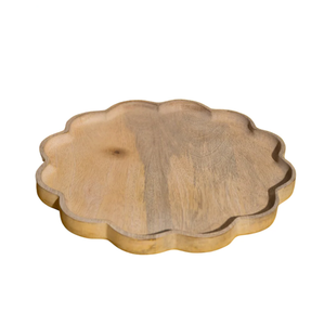 Assiettes de présentation en bois design sculpté Assiettes de présentation en bois et plateaux de service forme ronde et au meilleur prix - Product Image 1