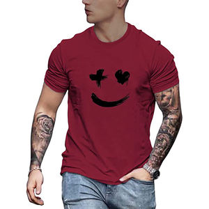 Camiseta de Manga Corta para Hombre, Cuello Redondo Clásico, con Bolsillo, Venta Directa de Fábrica, Transpirable - Product Image 3