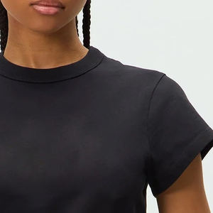 Camisetas de Mujer al por Mayor, Material de Algodón Suave de Alta Calidad, Ligeras y Transpirables / Top Casual de Moda de Manga Corta, Servicio OEM - Product Image 4