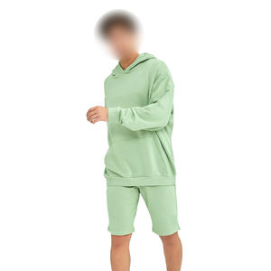 Sudadera con capucha de ajuste regular de algodón orgánico pesado para hombre, diseño de hombro caído de alta calidad para invierno, sólido Digital - Product Image 3