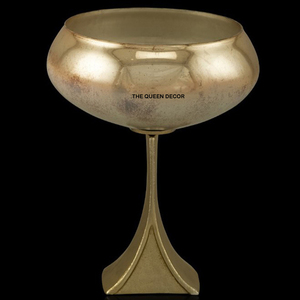 Ensemble de bols de service en métal plaqué argent avec support en aluminium, plateaux à fruits secs, bols ronds pour salade, vaisselle, bols de service - Product Image 6