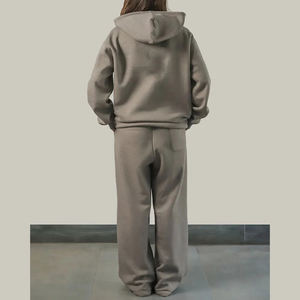 ชุดวอร์มผ้าฝ้าย100% ลายพระอาทิตย์ซีดจางสำหรับผู้ชายและผู้หญิงชุดวอร์มวินเทจปรับแต่งได้ - Product Image 2