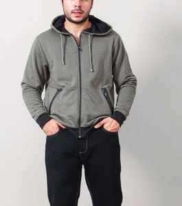 เสื้อฮู้ดออกกำลังกายผู้ชายไซส์ XXS รุ่นใหม่ ผ้าหนา หลายสี สำหรับฤดูหนาว เหมาะสำหรับวิ่งและเข้ายิม คอปกแบบมีฮู้ด ซิป ผ้าถักลายเรียบ - Product Image 2