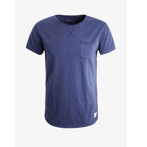 T-shirt 100% coton personnalisé unisexe quantité minimale de commande bas pour homme col rond vierge avec impression personnalisée logo polyester/coton tissé - Product Image 6