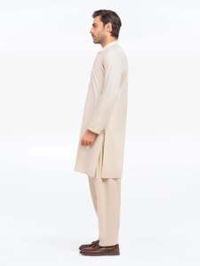 Shalwar Kameez traditionnel pakistanais pour hommes, coupe classique, décontracté, tenue musulmane pour tous les jours et la prière - Product Image 4