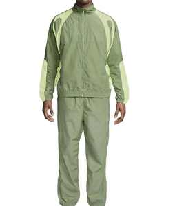 Survêtements en nylon de haute qualité pour hommes, vêtements de sport imperméables, ensemble veste zippée, veste réfléchissante à rayures, coupe-vent, survêtement - Product Image 1