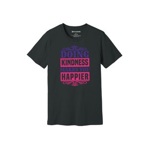 Kindness Themes Print 100%cotton Fabric T-shirt 160-180 to Heavy GSM 12 Color Available Customized Your Own Design & Placement - Product Image 5