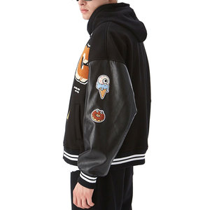 Veste d'université classique Fournisseur OEM Ourlets côtelés à l'avant Options de broderie personnalisées pour les écoles ou les équipes - Product Image 4