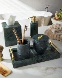 Ensemble de salle de bain en résine peinte à la main Rani Industries RI311 avec forme personnalisable - Product Image 2